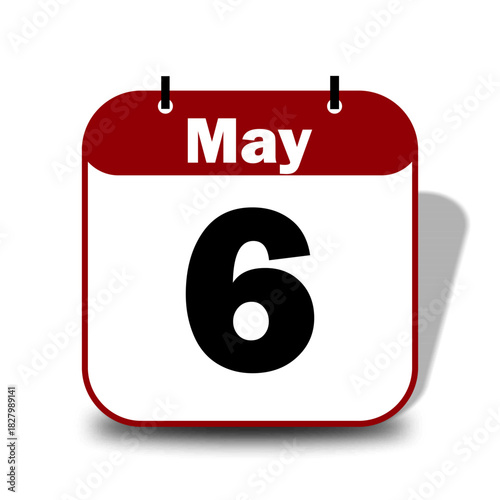 6 May Date Calendar