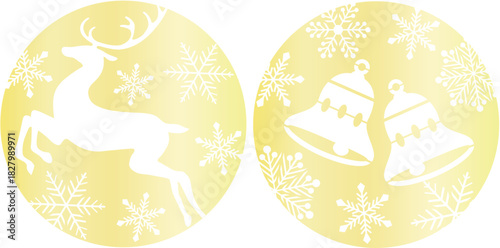 Bolas navide?as reno campanas...