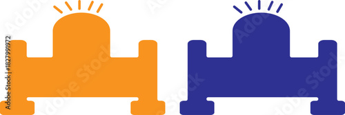 vector Road barrier icon  set, Barriers icon sign multiple style collection symbol,
rint