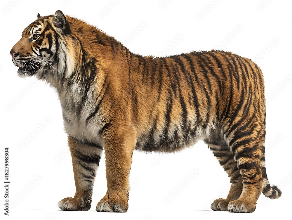 Obraz premium Powerful carnivore feline predator wildlife animal with orange fur, high resolution image