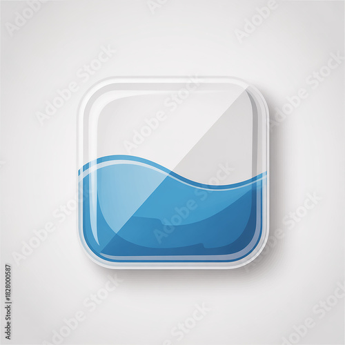 blue transparent label