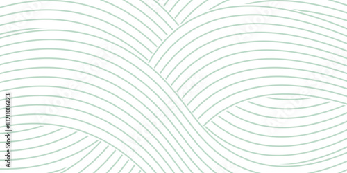 Green and white agricultural banner, organic abstract background with fields. Wavy green lines, natural organic products. vector modern.