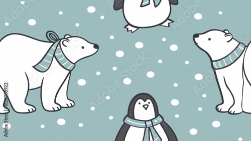 Seamless cute pattern. Ideal for kids' fabrics, wrapping paper, wallpapers, scrapbooking, and romantic vintage design.