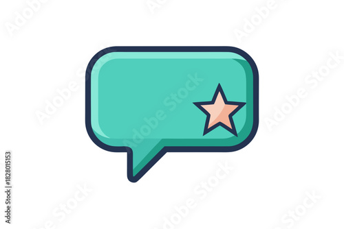 chat box folded corner speech bubble icon  