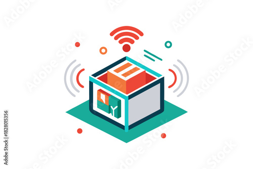 stream notification popup outline icon  