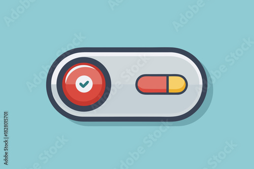 ultra minimal toggle switch on icon tiny selector