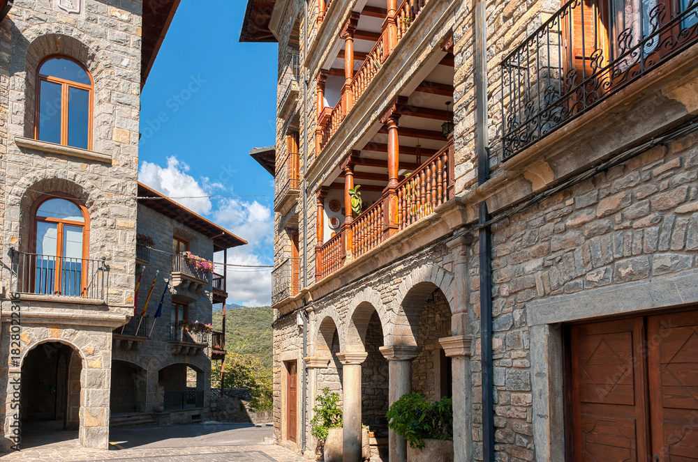 Obraz premium Boltaña is a Spanish municipality and town in the province of Huesca, in the autonomous community of Aragon.