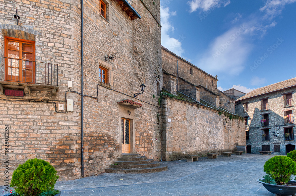 Fototapeta premium Boltaña is a Spanish municipality and town in the province of Huesca, in the autonomous community of Aragon.