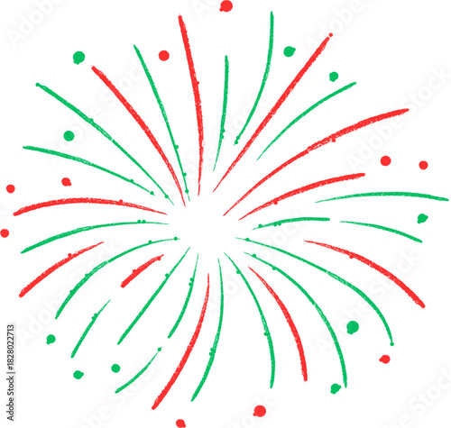 fireworks icon clipart vector on transparent background. A vibrant firework explosion illustration. This colorful graphic icon symbolizes celebration, joy, and festive events like holidays or parties.