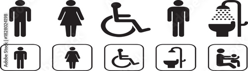 Universal Design Icons - Inclusive Accessibility Symbols Vector