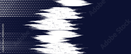 Titik halfton putih \u0026 pola warna biru latar belakang gradien kisi. Ilustrasi vektor gaya sport komik titik pop