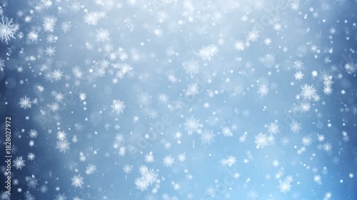 Falling snowflakes winter background
