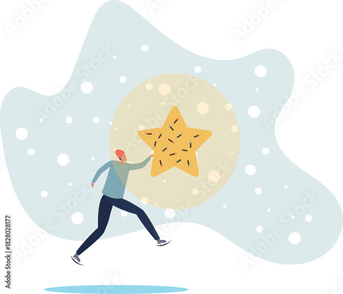 Satisfied man user and follower with positive feedback. Social media web concept.life and employment of people.