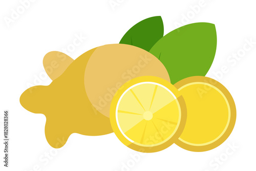 Lemons and ginger root