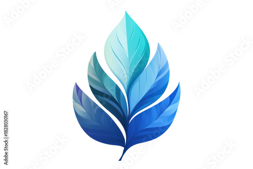 Single vibrant green hydrangea leaf with detailed venation on a plain white background making it easy to isolate for design elements