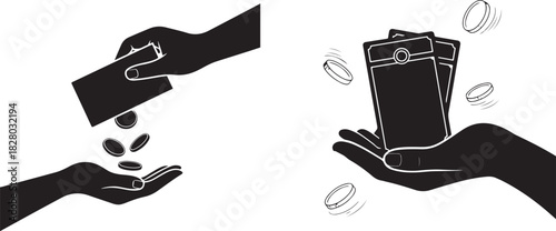 Hands planting seeds and building symbolizing growth and investment