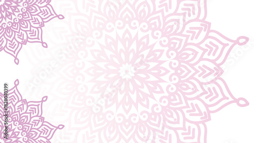 Mandala Background - Gradient round mandala .Hand Made design by vishal Singh. Christmas Fest