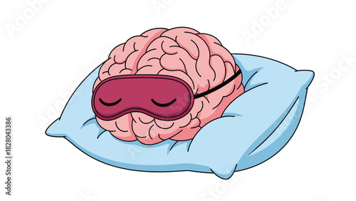 Brain health is vital to a restful night's sleep, promoting relaxation and cognitive function with a peaceful sleep mask and comfy pillow
