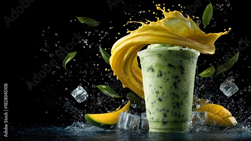 A burst of golden flavor! Get lost in the rich textures and dynamic motion of this ultra-refreshing fruit drink.