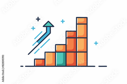 stacked bar chart vertical blocks
