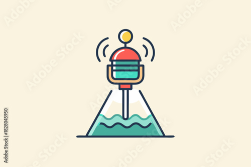 studio spotlight lighting equipment icon