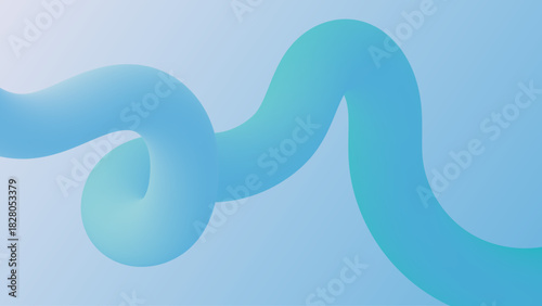 A vibrant 3D visualization of a twisting, fluid form in motion featuring bold colors, smooth geometry, and dynamic energy. Abstract dynamic style fluid lines for design elements.