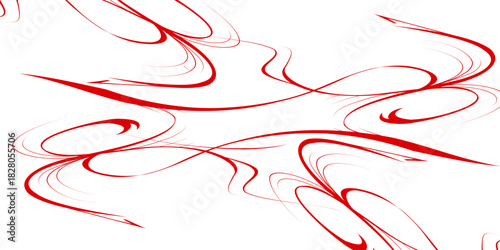 Red paint splash isolated on white background. Design element.