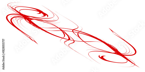 Red paint splash isolated on white background. Design element.