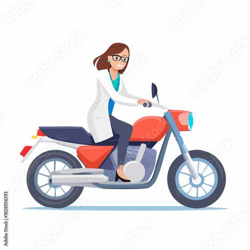 girl on motorcycle