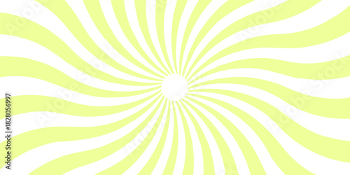 Ray stripes Funky ray elements, circle motifs, reminiscent of circus themes. Striped abstract twisted illusion background patterns. Comic light sunrise illustration bright sun beam starburst texture.