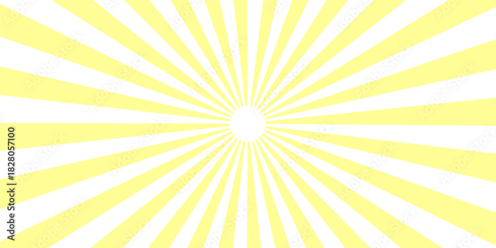 Fototapeta premium Ray stripes Funky ray elements, circle motifs, reminiscent of circus themes. Striped abstract twisted illusion background patterns. Comic light sunrise illustration bright sun beam starburst texture.