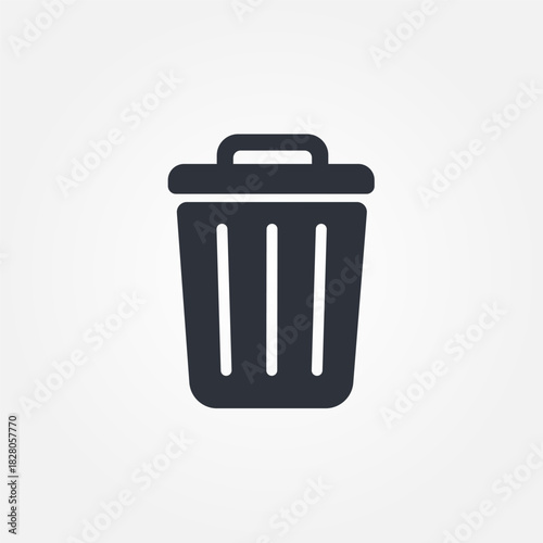 trash can icon symbol illustration vector eps10 logo template design pattern seamless bright minimal design flat design realistic style simple design modern design