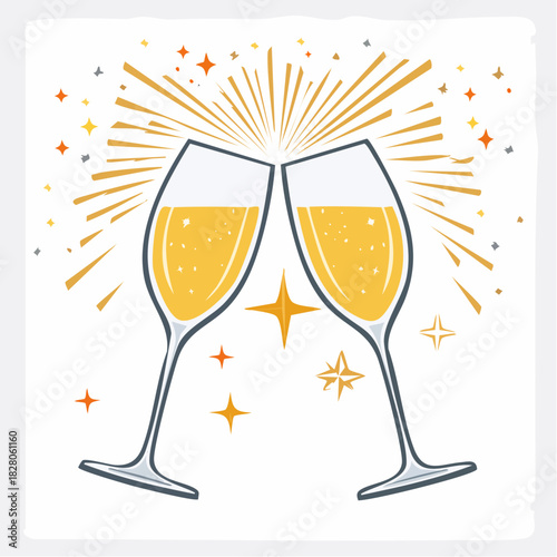 Brindisi , champagne, prosecco, festività