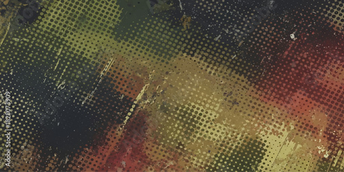 Fishing net on the beach with a blue and orange wave pattern vector illustration background