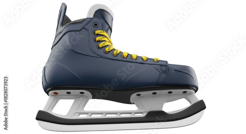 Obraz na płótnie Navy blue ice hockey skate isolated PNG, professional sports equipment for ice s