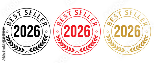 best seller 2026 badge, best seller 2026 stamp, best seller 2026 seal, best seller 2026 