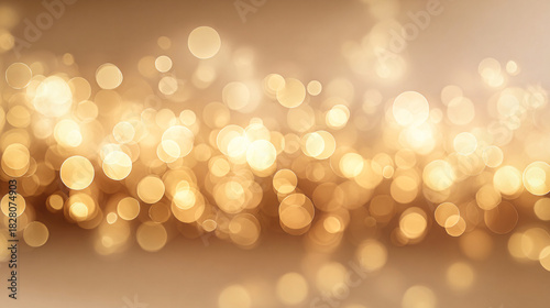Warm Golden Holiday Bokeh Background