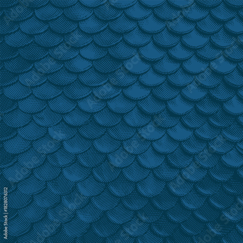 Vector background graphic, halftone animal skin pattern, fish scales pattern.