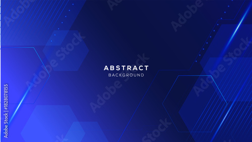 abstract background dark blue with geometric graphic elements for poster, flyer, digital board and concept design.