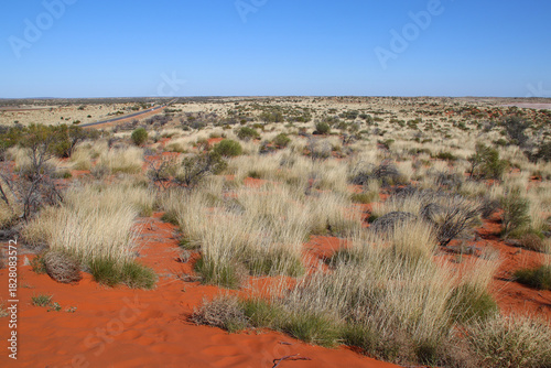 Canvas-taulu landscape between kings canyon and ayers rock in central australia