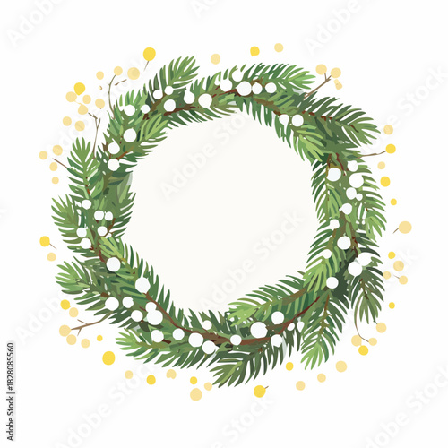 Decorazione, ghirlanda e cornice natalizia