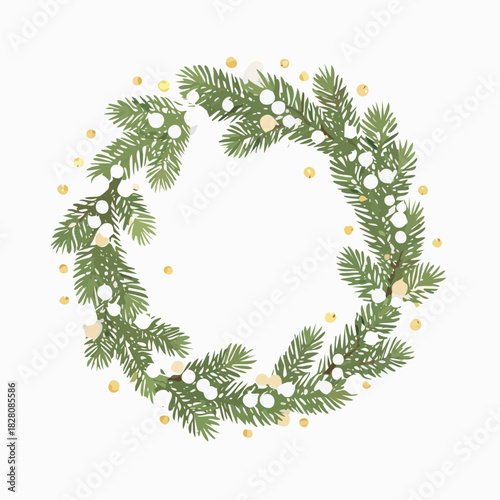 Decorazione, ghirlanda e cornice natalizia