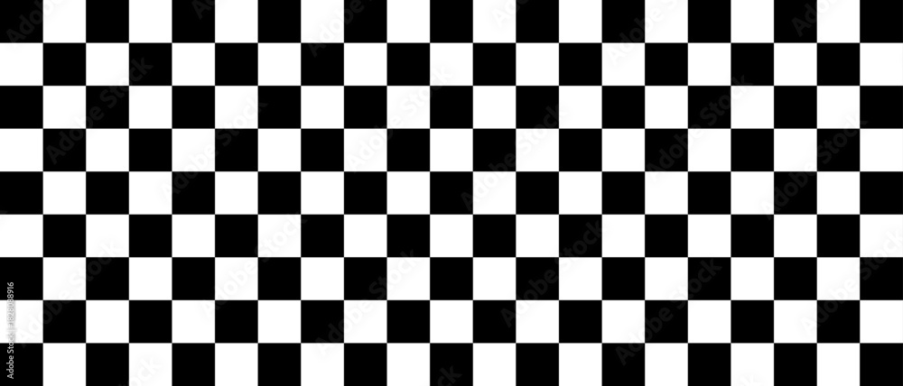 Fototapeta premium black and white chess board. Seamless Chessboard pattern. Black and White. Vector illustration.