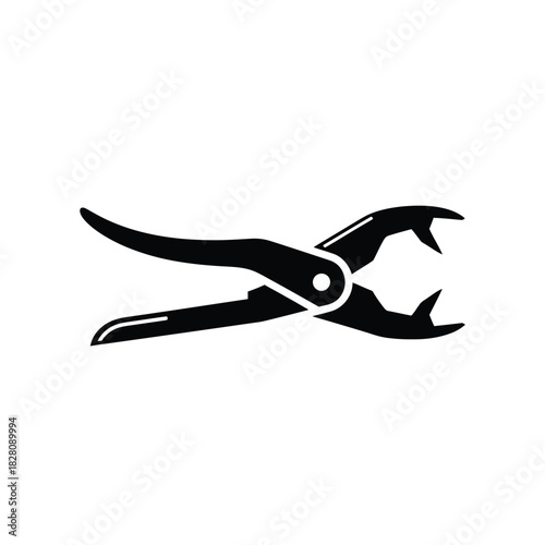 Black Staple Remover Icon tool office