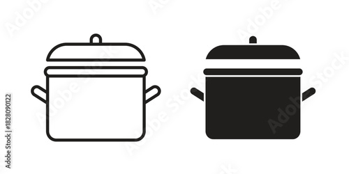 Cooking time icon line illustration background. icon concept vector