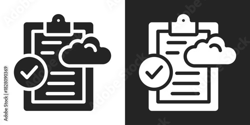 Compliance Icon In Black And White Glyph Style