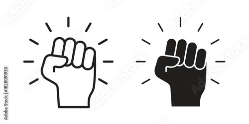 Empowerment icon line illustration background. icon concept vector