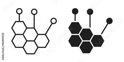 Hormones icon line illustration background. icon concept vector