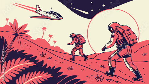 Vector illustration of a Adventure Man