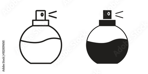 Parfum icon line illustration background. icon concept vector